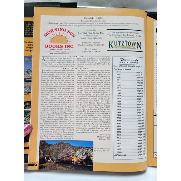 Rio Grande In Color Volume 3 By James Sandrin Hardcover 2001 Morning Sun Books - Picture 7 of 8